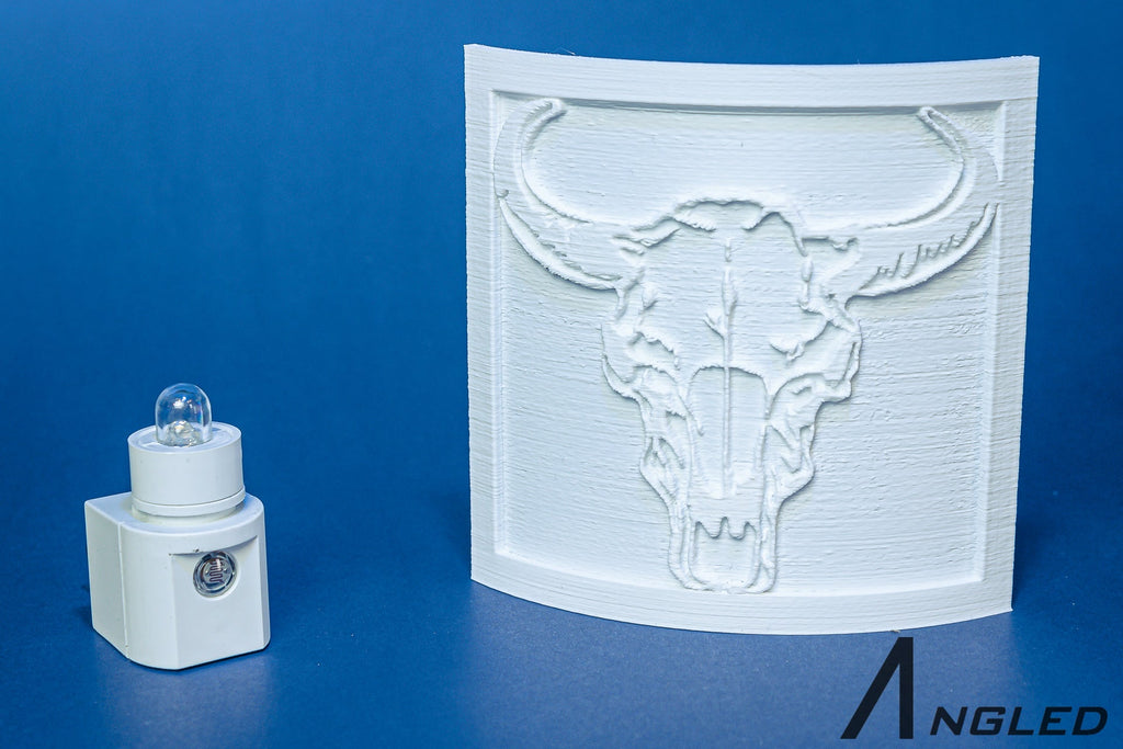 Cow Skull 3-D printed Nightlight l Plug in Nightlight - Angled.io