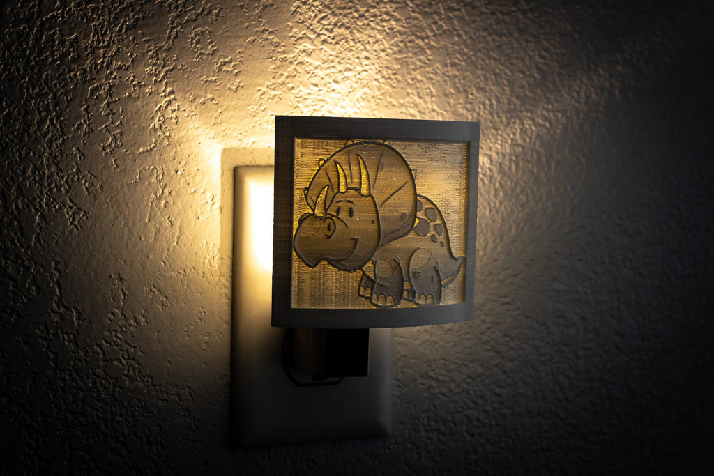 Dinosaur 3-D printed Nightlight l Plug in Nightlight - Angled.io