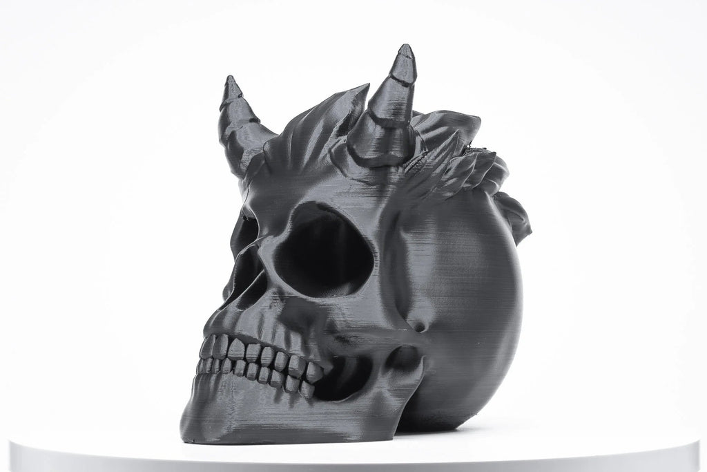 Horned Skull Headphone Stand | Dark Academe Headset Stand | Great Gamer Gift or Just Gothic Decor - Angled.io