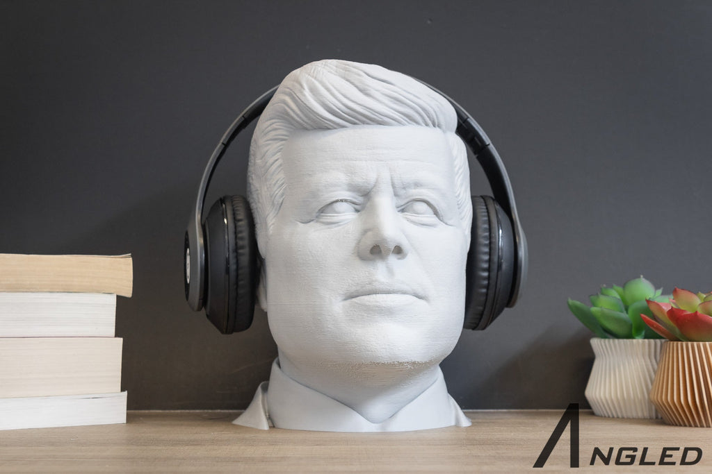 John F. Kennedy Headphone Stand - Angled.io