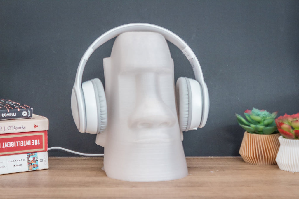 RGB Easter Island Headphone Stand - Angled.io