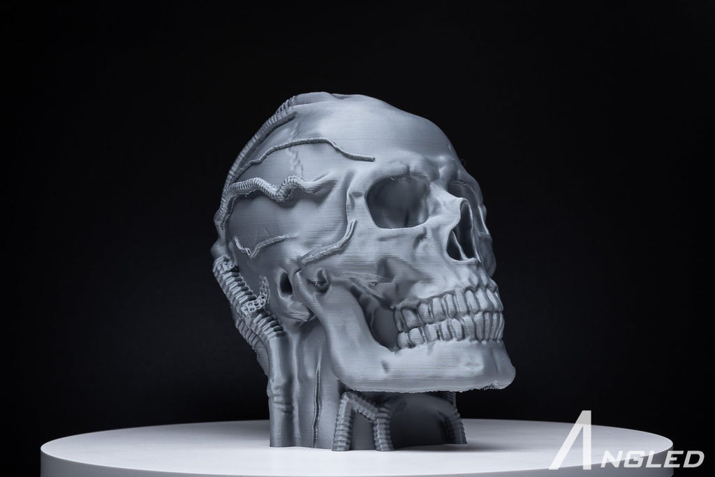 Robot Skull Headphone Stand - Angled.io