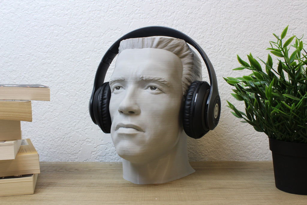 Arnold Schwarzenegger Headphone Stand - Angled.io