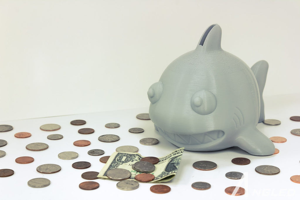Baby Shark Piggy Bank || Kids Room Decor || Gift for Kids - Angled.io