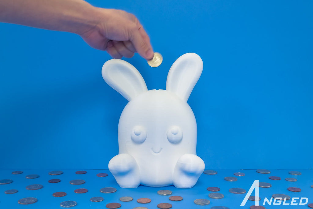 Bunny Rabbit Piggy Bank || Kids Room Decor || Gift for Kids - Angled.io