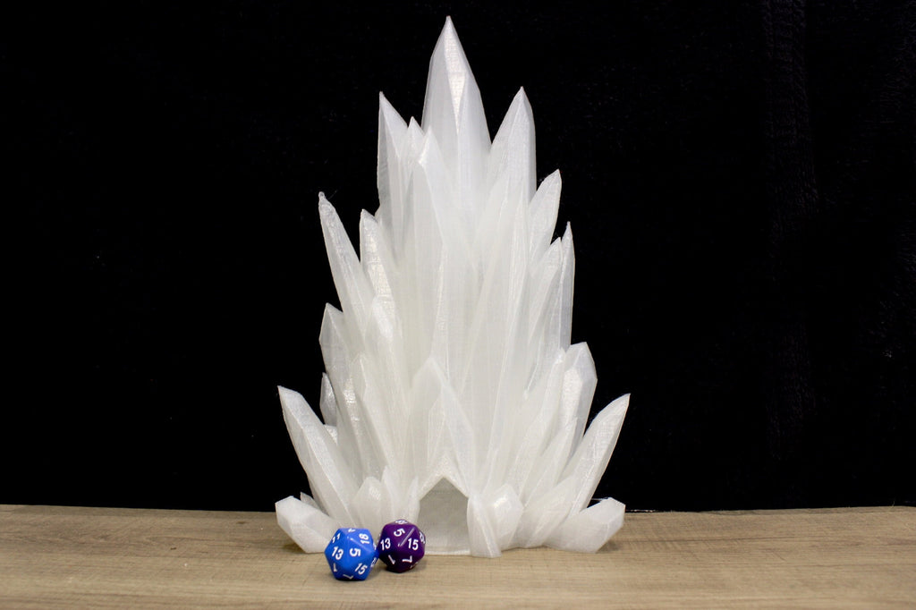 Crystal Ice Dice Tower | D&D Accessories - Angled.io
