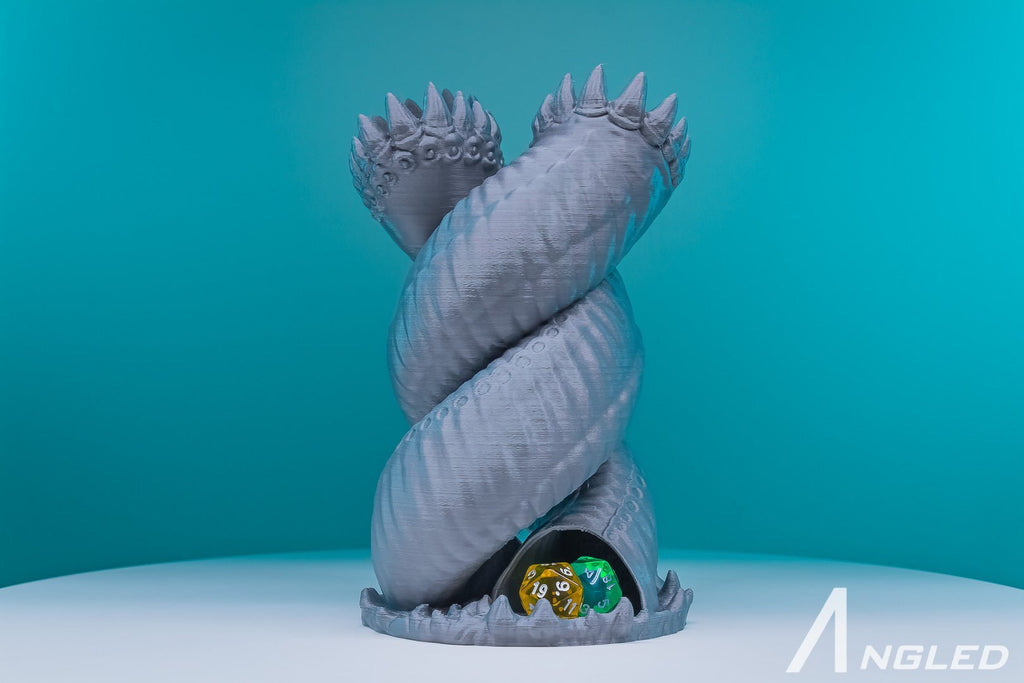 Giant Worm Dice Tower | D&D Accessory - Angled.io