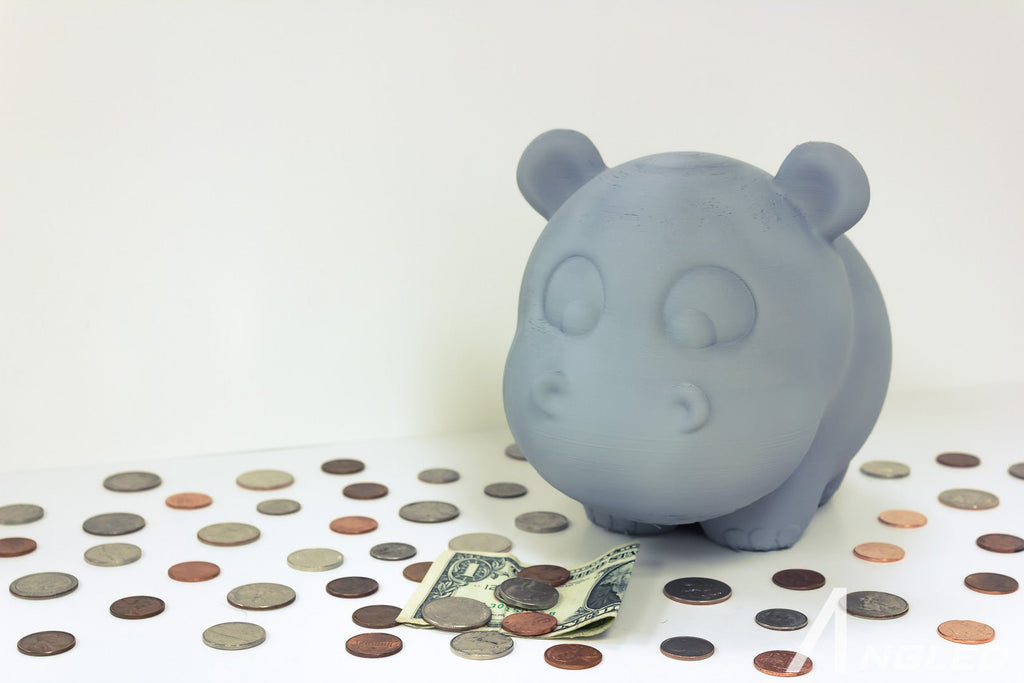 Hippo Piggy Bank || Kids Room Decor || Gift for Kids - Angled.io