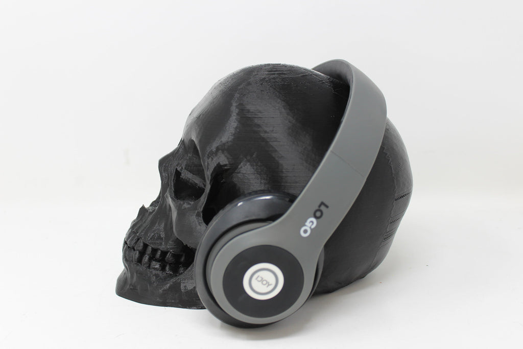Human Skull Headphone Stand - Angled.io