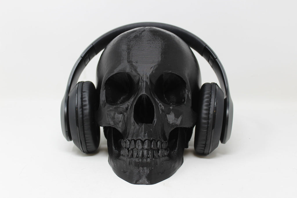Human Skull Headphone Stand - Angled.io