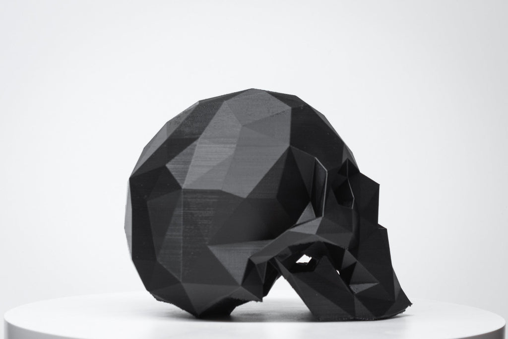 Low Poly Skull Headphone Stand - Angled.io