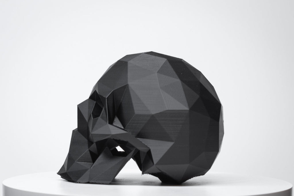 Low Poly Skull Headphone Stand - Angled.io