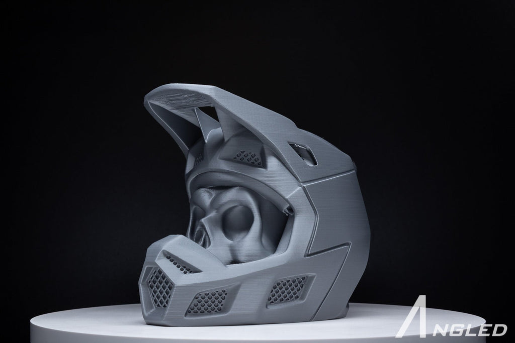 Motocross Skull Headphone Stand - Angled.io