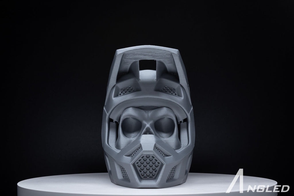 Motocross Skull Headphone Stand - Angled.io