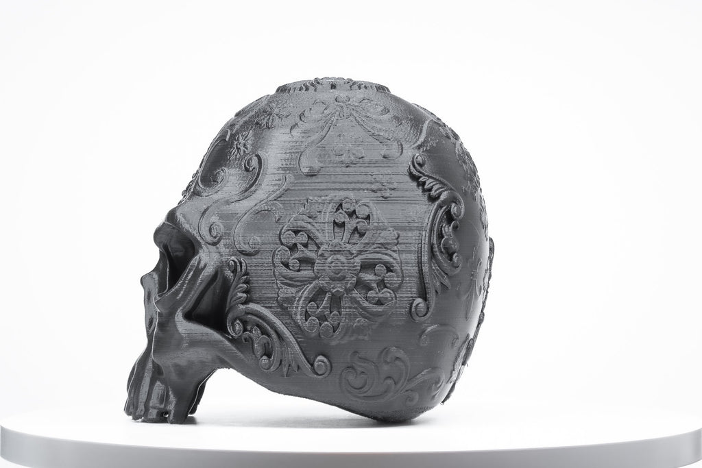 Ornate Skull Headphone Stand | Skull Headset Stand | Perfect Gamer Gift - Angled.io
