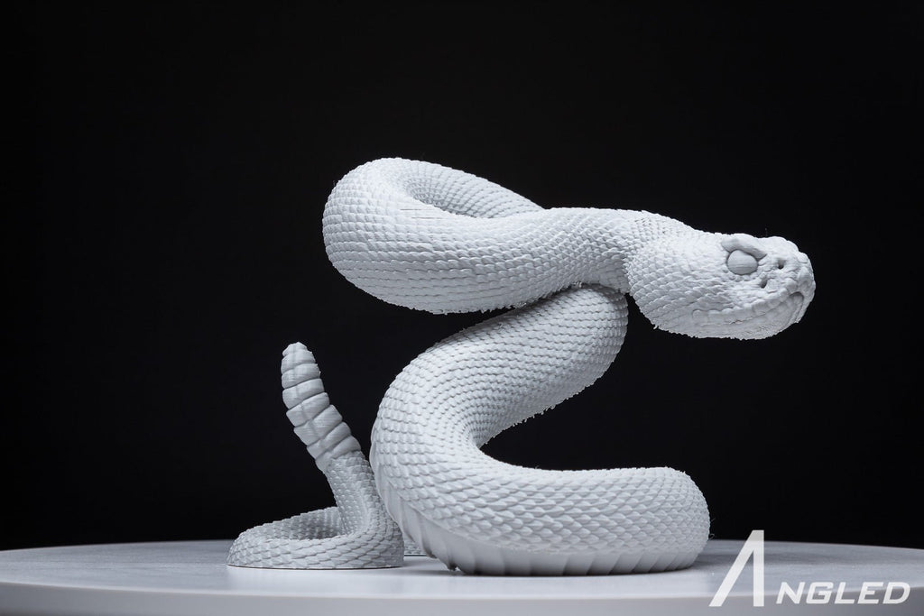 Rattlesnake Paintable Figurine - Angled.io