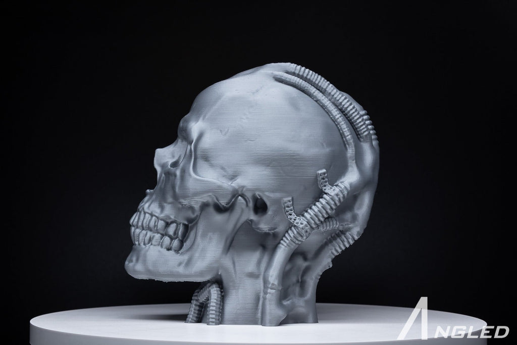 Robot Skull Headphone Stand - Angled.io