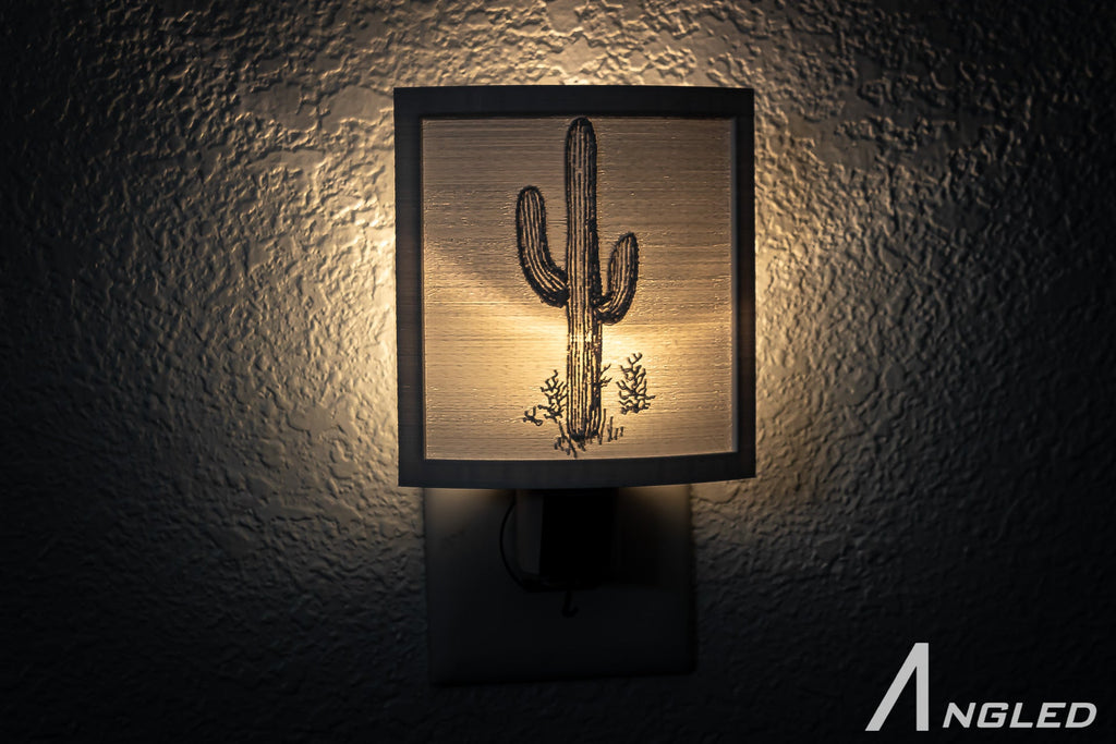 Saguaro Cactus 3-D printed Nightlight l Plug in Nightlight - Angled.io