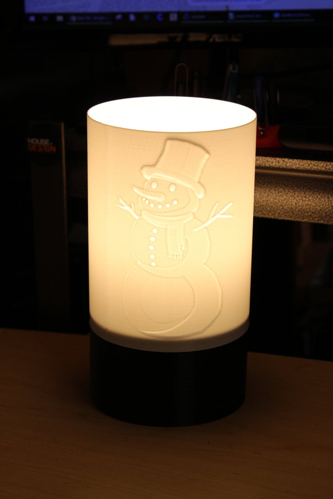Snowman Christmas Lamp - Angled.io