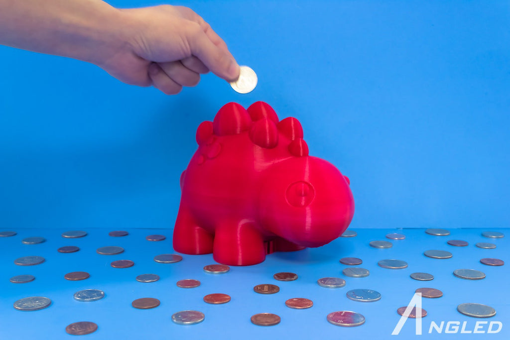 Stegosaurus Piggy Bank || Kids Room Decor || Gift for Kids - Angled.io