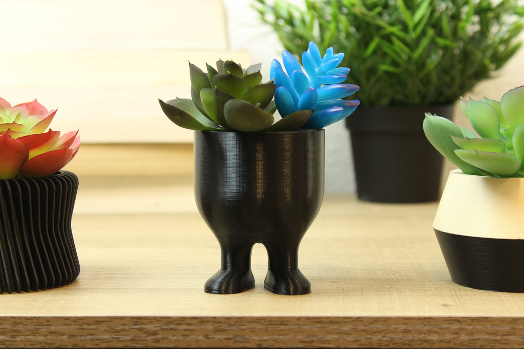 Succulent Pot with Legs - Angled.io