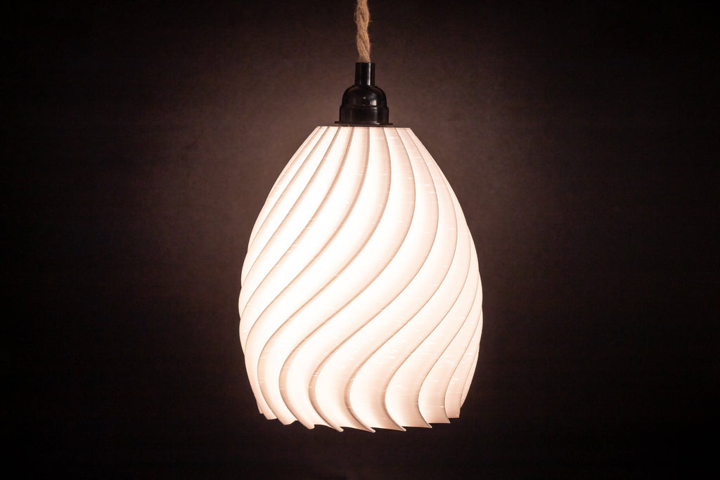 Twist Shade Pendant Hanging Lamp - Angled.io