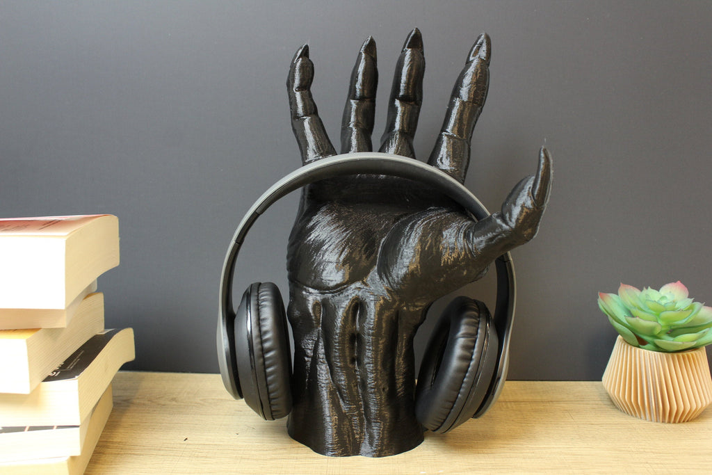 Werewolf Hand Headphone Stand - Angled.io
